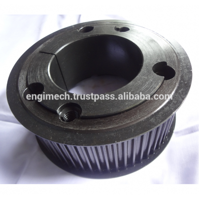 Heavy Duty Timing Belt Pulley with Taper Lock Bush ; Available in AISI 1045 Material and all tooth belt profiles